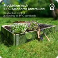 Garronda Holzaufsatzrahmen mit Print - Hochbeete für Pflanzen Blumen Kräuter Obst und Gemüse Aufbewahrungskiste aus Holz mit dekorativem Druck GD-0075 (120x80x20 cm, Pflanzenblätter 1St) - Thumbnail 6