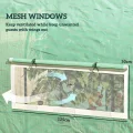 Outsunny 3 x 2 x 2 m Folientunnel Gewächshaus mit Türen und Netzfenstern, begehbares Wachstumshauszelt mit UV-beständiger PE-Abdeckung und Stahlrahmen, Grün - Thumbnail 5