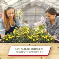 Schroth Home Hochbeet 120x80x20cm rechteckig 3 Stück - optional mit Rankhilfe- Palettenrahmen aus Holz - Hochbeet für Garten - faltbar - steckbar & stapelbar - Thumbnail 6