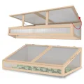 Schroth Home Hochbeet 120x80x20cm rechteckig 3 Stück - optional mit Rankhilfe- Palettenrahmen aus Holz - Hochbeet für Garten - faltbar - steckbar & stapelbar - Thumbnail 9