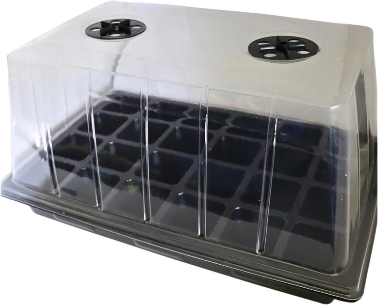 Zimmergewächshaus zur Pflanzenanzucht, Größe ca. 37x 24x 20 cm Hochwertiger Kunststoff mit transparentem Deckel Perfekt für Hobbygärtner Pflanzen Anzuchtkasten mit hoher Wachstumsfreiheit – Bild 1