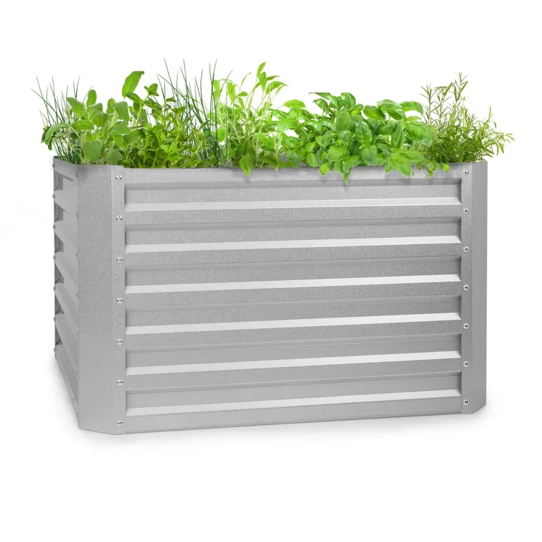 Blumfeldt High Grow Straight Hochbeet, Ergonomisches 1.440L Hochbeet Aus Wetterfestem Galvalume-Stahl Für Blumen, Kräuter & Gemüse – Rostbeständiges Design Mit Offener Bodenstruktur & Einfachem Aufbau – Bild 10