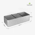 Blumfeldt High Grow Straight Hochbeet, Ergonomisches 1.440L Hochbeet Aus Wetterfestem Galvalume-Stahl Für Blumen, Kräuter & Gemüse – Rostbeständiges Design Mit Offener Bodenstruktur & Einfachem Aufbau - Thumbnail 7