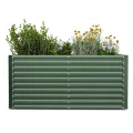 Blumfeldt High Grow Straight Hochbeet, Ergonomisches 1.800 L Rechteckiges Hochbeet Aus Wetterfestem Galvalume-Stahl Für Blumen, Kräuter & Gemüse – Rostbeständig, Offene Bodenstruktur, Einfacher Aufbau - Thumbnail 1