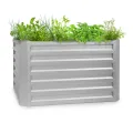 blumfeldt High Grow Straight Hochbeet, 1200 L Metall-Hochbeet Aus Wetterfestem Galvalume-Stahl Für Blumen, Kräuter & Gemüse – Rostbeständig, Offene Bodenstruktur, Einfacher Aufbau - Thumbnail 10