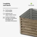 Blumfeldt High Grow Straight Hochbeet, Ergonomisches 972L Hochbeet Metall Holzoptik, Wetterfester Verzinkter Stahl Für Blumen, Kräuter & Gemüse – Rostbeständig, Offene Bodenstruktur & Einfache Montage - Thumbnail 6