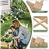 COSTWAY Hochbeet Holz, Gartenbeet mit 2 Pflanzkästen und Trennwänden, Kräuterbeet für Garten Balkon Hof Terrasse, Pflanzbeet Blumenbeet Tannenholz, 228 x 62 x 25 cm (Natur) – Bild 2