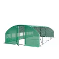 TOOLPORT Foliengewächshaus Gewächshaus 2x3m Premium mit schwenkbarer Türkonstruktion PE-Plane 180 g/m² weiß transparent - Thumbnail 10