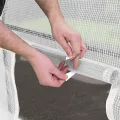 TOOLPORT Foliengewächshaus Gewächshaus 3x8m Premium mit schwenkbarer Türkonstruktion PE-Plane 180 g/m² weiß transparent - Thumbnail 8