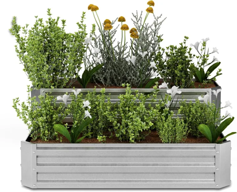 blumfeldt Hochbeet 160x160, L-förmiges Gartenhochbeet 742 L Aus Wetterfestem Galvanostahl, Ergonomisch & Rostbeständig Mit Offenem Boden Für Optimale Drainage & Einfache Montage – Bild 8