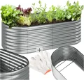 tectake® Hochbeet Metall, Hochbeete-Kit für Beet, Hochbeet Garten, wetterfest, Pflanzkasten, Kräuterbeet, Frühbeet, Gemüsebeet, Pflanzenbeet, zur Anzucht, als Blumenkasten - 942l, 200 x 100 x 60 cm - Thumbnail 1