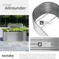 tectake® Hochbeet Metall, Hochbeete-Kit für Beet, Hochbeet Garten, wetterfest, Pflanzkasten, Kräuterbeet, Frühbeet, Gemüsebeet, Pflanzenbeet, zur Anzucht, als Blumenkasten - 1257l, 200 x 100 x 80 cm - Thumbnail 5