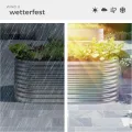 tectake® Hochbeet Metall, Hochbeete-Kit für Beet, Hochbeet Garten, wetterfest, Pflanzkasten, Kräuterbeet, Frühbeet, Gemüsebeet, Pflanzenbeet, zur Anzucht, als Blumenkasten - 1257l, 200 x 100 x 80 cm - Thumbnail 8