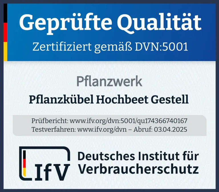 Pflanzwerk Pflanzkübel Hochbeet Gestell Elevate 60x28cm für Garten Terrasse und Balkon Blumenkübel - Pulverbeschichteter Edelstahl - Rostfrei - Premiumqualität - Frostsicher - 2 Jahre Garantie – Bild 5