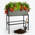 Pflanzwerk Pflanzkübel Hochbeet Gestell Elevate 60x44cm für Garten Terrasse und Balkon Blumenkübel - Pulverbeschichteter Edelstahl - Rostfrei - Premiumqualität - Frostsicher - 2 Jahre Garantie - Thumbnail 10