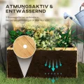 Outsunny Hochbeet mit Spalier, Blumenhochbeet aus Tanneholz, Pflanzbeet mit Rankgitter, Frühbeet mit Regale, Gartenbeet Pflanzkübel Pflanzkasten für Terrasse, Garten, 76 x 33 x 177 cm - Thumbnail 4