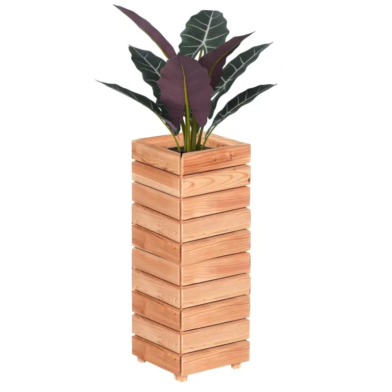 Mega Holz Hochbeet MODULO 60x30x75 cm (BxTxH) - Wetterfester Pflanzkübel aus Holz für Innen- und Außenbereich - Blumenkübel aus witterungsbeständiger Lärche für Garten, Terrasse und Balkon, Modular – Bild 10