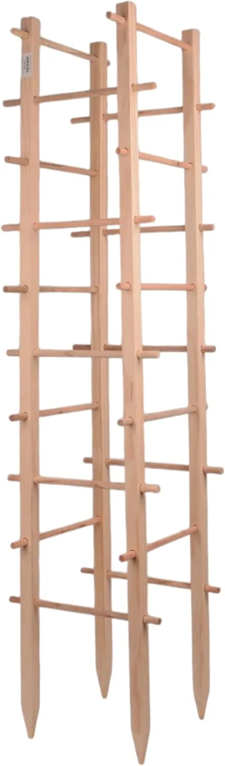 UNUS Rankenturm aus Holz, 150 cm hoch, Natur, Wetterfeste Pflanzenstütze für Kletterpflanzen, Garten & Gewächshaus, einfache Montage - Bild 1