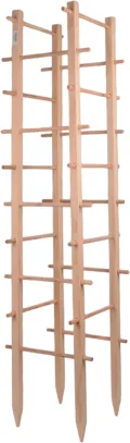 UNUS Rankenturm aus Holz, 150 cm hoch, Natur, Wetterfeste Pflanzenstütze für Kletterpflanzen, Garten & Gewächshaus, einfache Montage - Thumbnail 1