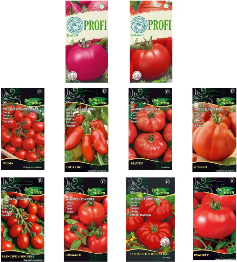 Nojus - Tomaten Samen Set – 20 Sorten – Verschiedene Tomatensamen Starter Kit - 20 Packen – Garten Samen Pflanzen Saatgut – Samen Gemüse Box 20 Sorten – Saatgut Box – Saat/Seeds – Bild 1