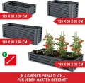 Metall Hochbeet - XXL Gemüsebeet/Kräutergarten aus Stahl - stabil, wetterfest & pflegeleicht - Hochbeete-Kit - Ideal für Kräuter aus dem Garten, Terrasse/Balkon (Anthrazit, 180x90x30cm) - Thumbnail 7
