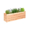 Mega Holz Pflanzkübel MODULO 120x30x39 cm (BxTxH) - wetterfester Blumenkasten aus heimischen Lärchenholz - Blumenkübel aus witterungsbeständiger Lärche für Garten, Terrasse und Balkon, Modular, Holz - Thumbnail 8