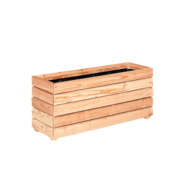 Mega Holz Hochbeet MODULO 120x30x75 cm (BxTxH) - Wetterfester Pflanzkübel aus Holz für Innen- und Außenbereich - Blumenkübel aus witterungsbeständiger Lärche für Garten, Terrasse und Balkon, Modular – Bild 8