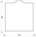 Holzhaus Gartenhaus TIMBELA M369C+M369G - Gartenschuppen Holz mit Boden Imprägnierte B236xL226xH218 cm/ 4.33 m2 Lagerschuppen für Garten - Fahrrad Schuppen - Wasserfestes Dach - Thumbnail 7
