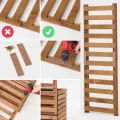 Pflanzkübel mit Rankgitter Spalier mit Pflanzkasten Blumenkasten aus Holz für Garten Balkon Terrasse Hochbeet mit 18L Kunststoff-Pflanzeneinsatz (horizontal-braun, 98x36x55 H130) - Thumbnail 6