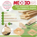 Hochbeet, Kräuterbeet, Gartenbeet, Pflanzbeet, Blumenbeet, Stufenbeet, Holz Stufen Treppe, für Garten und Terrasse, Kiefernholz, Massivholz, Abmessungen 45x119x119 cm, Farbe: Natur - Thumbnail 4