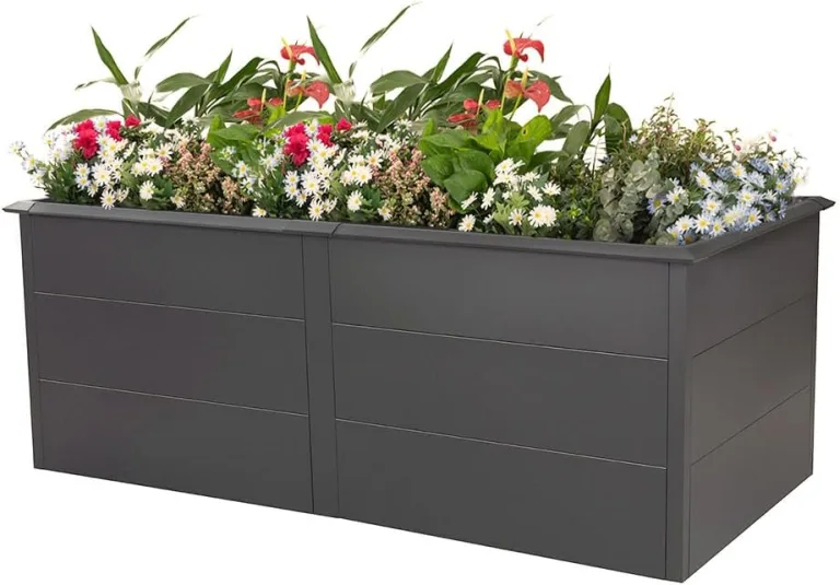 WESTMANN Hochbeet inkl. Aussaatkalender | Metall Hochbeet Primus XL | Inkl. Schneckenschutz | Anthrazit | 200x100x77 cm – Bild 6