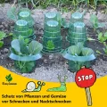 Schneckenkragen,10 Stück Schneckenschutzring Für Salatpflanzen und Kohl,Schneckenschutz Hochbeet Schützt Pflanzen,Schneckenabwehr Ohne Chemie（Enthält Keine Pflanzenhut） - Thumbnail 5