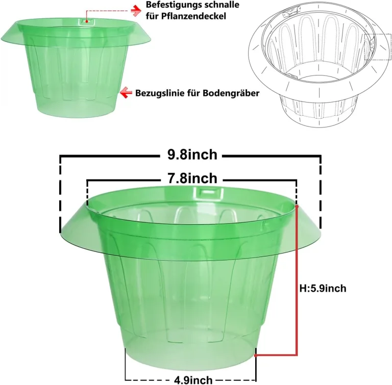 20 Stücke Schneckenschutzring, Der Neueste Schneckenkragen, Bietet Effektiven Schutz vor Schnecken für Ihre Salatpflanzen und Tomaten.（Enthält Keine Pflanzenhut） – Bild 6
