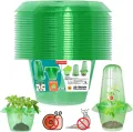 20 Stücke Schneckenschutzring, Der Neueste Schneckenkragen, Bietet Effektiven Schutz vor Schnecken für Ihre Salatpflanzen und Tomaten.（Enthält Keine Pflanzenhut） - Thumbnail 1