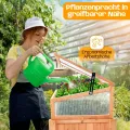 Coemo Frühbeetaufsatz Holz 90 × 60 × 30 cm – Gewächshaus-Abdeckung für Hochbeet – Wetterfester Frühbeetkasten mit Deckel – Schutz für Jungpflanzen & Gemüse – Hochbeet-Bausatz Outdoor - Thumbnail 6
