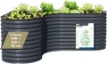 WESTMANN Metallhochbeet inkl. Aussaatkalender | Kräuterbeet für Garten & Terrasse | 240x160x82 cm Grau L-Form | Hochbeet & Frühbeet zum Bepflanzen von Gemüse | Pflanzkasten aus Metall - Thumbnail 1