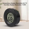 AITRIP 5 x Mini Digital Hygrometer Gauge Indoor Thermometer, Temperatur-Feuchtigkeitsmessgerät für Luftbefeuchter Gewächshaus Gläser Reptilien Gitarrenkoffer, Fahrenheit (℉) oder Celsius(℃) Schwarz - Thumbnail 7