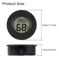 AITRIP 5 x Mini Digital Hygrometer Gauge Indoor Thermometer, Temperatur-Feuchtigkeitsmessgerät für Luftbefeuchter Gewächshaus Gläser Reptilien Gitarrenkoffer, Fahrenheit (℉) oder Celsius(℃) Schwarz - Thumbnail 2
