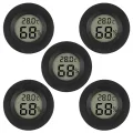 AITRIP 5 x Mini Digital Hygrometer Gauge Indoor Thermometer, Temperatur-Feuchtigkeitsmessgerät für Luftbefeuchter Gewächshaus Gläser Reptilien Gitarrenkoffer, Fahrenheit (℉) oder Celsius(℃) Schwarz - Thumbnail 1