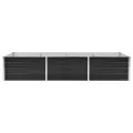 Willood Garten Hochbeet Anthrazit 240 x 80 x 45 cm Verzinkter Stahl - Thumbnail 4