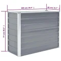 Willood Garten Hochbeet Verzinkter Stahl 100x40x77 cm Grau - Thumbnail 7