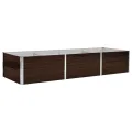 Willood Garten Hochbeet Braun 240 x 80 x 45 cm Verzinkter Stahl - Thumbnail 2