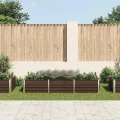 Willood Garten Hochbeet Braun 240 x 80 x 45 cm Verzinkter Stahl - Thumbnail 3