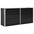 Willood Garten Hochbeet Anthrazit 160 x 40 x 77 cm Verzinkter Stahl - Thumbnail 2