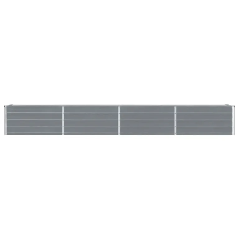 Willood Garten Hochbeet Verzinkter Stahl 320×40×45 cm Grau – Bild 3