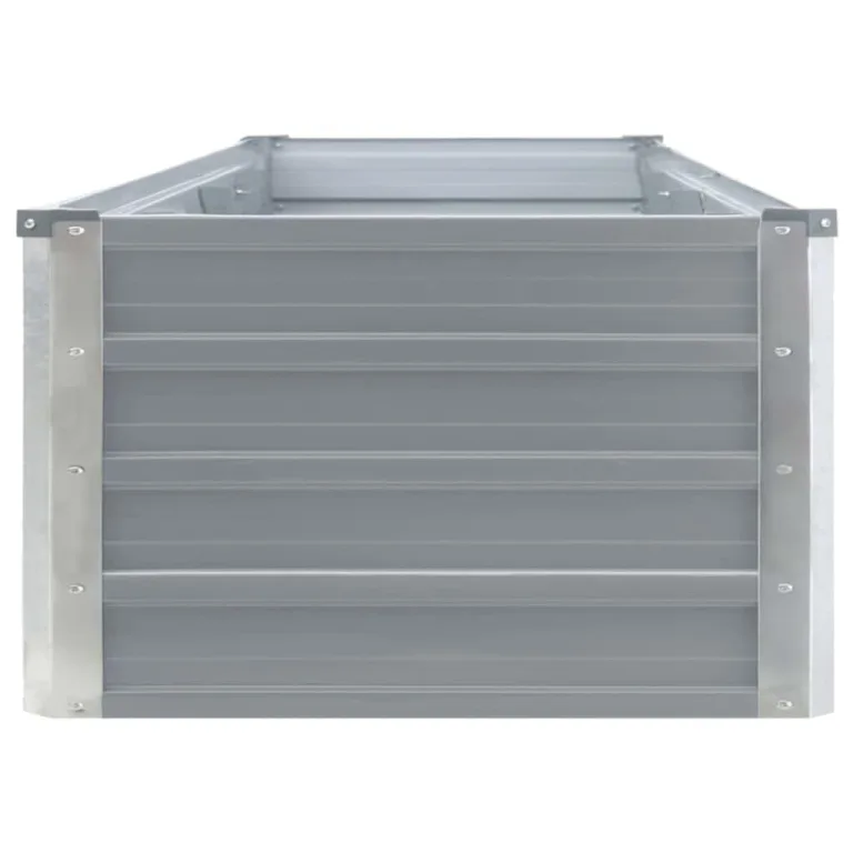 Willood Garten Hochbeet Verzinkter Stahl 320×40×45 cm Grau – Bild 4