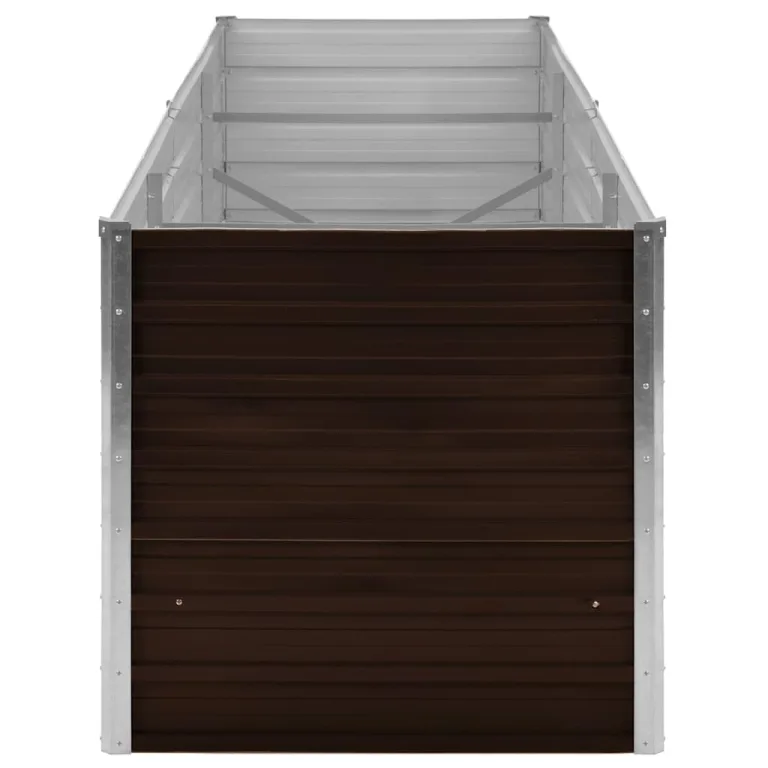 Willood Garten Hochbeet Braun 240 x 80 x 77 cm Verzinkter Stahl – Bild 5