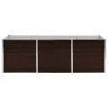 Willood Garten Hochbeet Braun 240 x 80 x 77 cm Verzinkter Stahl - Thumbnail 4