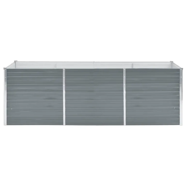 Willood Garten Hochbeet Verzinkter Stahl 240x80x77 cm Grau – Bild 3