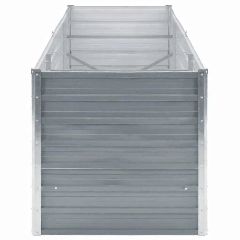 Willood Garten Hochbeet Verzinkter Stahl 240x80x77 cm Grau – Bild 4